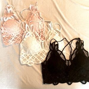 3 brand new Medium bralettes
